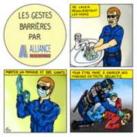 Free download Gestes Barriere Par Alliance V 2 free photo or picture to be edited with GIMP online image editor