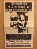 Free download Get Involved Now: Pro-Choice New Orleans to Help Defend Womens Lives free photo or picture to be edited with GIMP online image editor