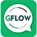 GFlow Chat  screen for extension Chrome web store in OffiDocs Chromium