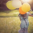 Girl and balloons  screen for extension Chrome web store in OffiDocs Chromium