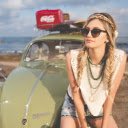 Girl and car  screen for extension Chrome web store in OffiDocs Chromium