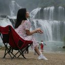 Girl by the waterfall  screen for extension Chrome web store in OffiDocs Chromium