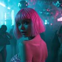 Girl cyberpunk party  screen for extension Chrome web store in OffiDocs Chromium