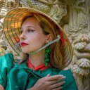 Girl in green dress and conical hat  screen for extension Chrome web store in OffiDocs Chromium