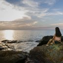 Girl looking out to sea  screen for extension Chrome web store in OffiDocs Chromium