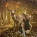 Girl lost in the forest  screen for extension Chrome web store in OffiDocs Chromium