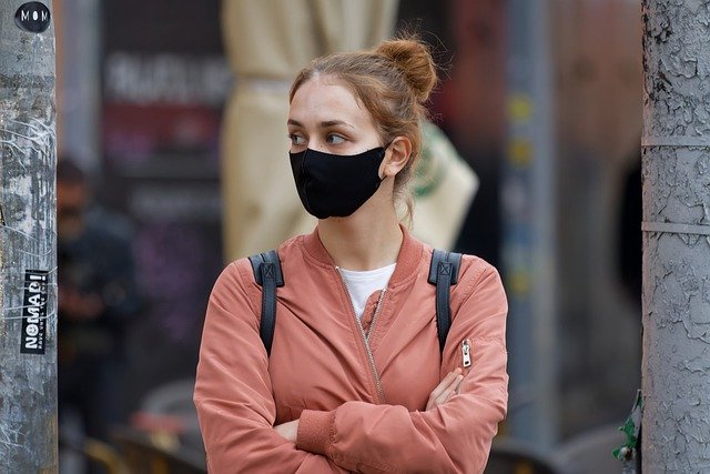 Free download girl mask waiting portrait free picture to be edited with GIMP free online image editor