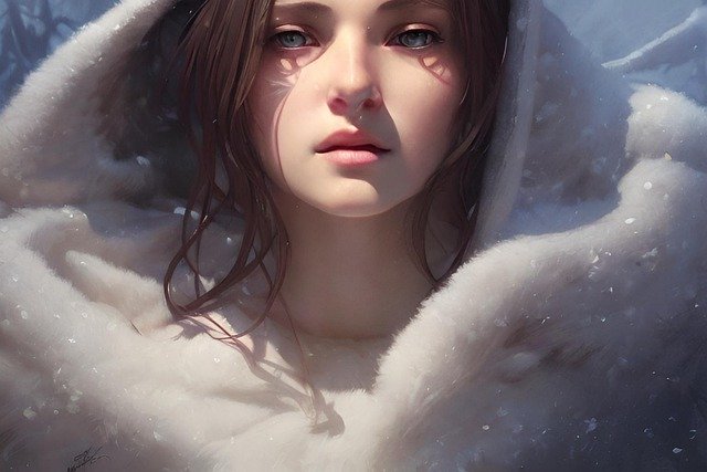 Free download girl model coat hoodie cold snow free picture to be edited with GIMP free online image editor