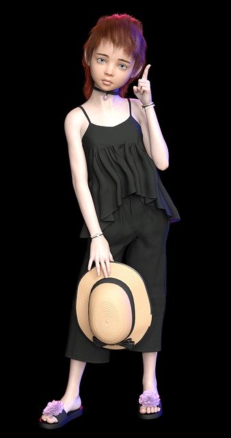 הורדה חינם של ילדה דוגמנית כובע דיוקן אופנה תמונה בחינם לעריכה עם עורך תמונות מקוון בחינם של GIMP
