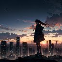 Girl on the City’s Peak at Dawn  screen for extension Chrome web store in OffiDocs Chromium