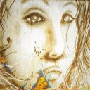 Girl painting  screen for extension Chrome web store in OffiDocs Chromium