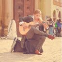 Girl playing guitar  screen for extension Chrome web store in OffiDocs Chromium