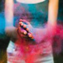 Girl playing paint  screen for extension Chrome web store in OffiDocs Chromium