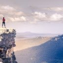 Girl standing on top  screen for extension Chrome web store in OffiDocs Chromium