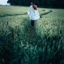 Girl walking on green field  screen for extension Chrome web store in OffiDocs Chromium