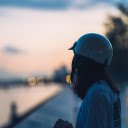 Girl wearing a helmet by the river  screen for extension Chrome web store in OffiDocs Chromium