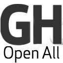 GitHub Open All Notifications  screen for extension Chrome web store in OffiDocs Chromium