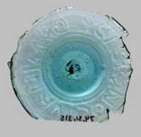 Free download Glass base fragment of a cylindrical bottle free photo or picture to be edited with GIMP online image editor