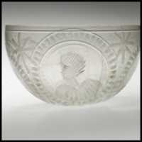 Free download Glass bowl decorated with four busts in roundels free photo or picture to be edited with GIMP online image editor