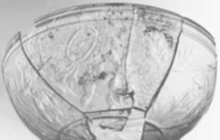Free download Glass bowl decorated with hunting scenes free photo or picture to be edited with GIMP online image editor