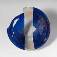Free download Glass bowl in blue and colorless bands free photo or picture to be edited with GIMP online image editor