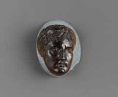 Free download Glass cameo with head of Augustus free photo or picture to be edited with GIMP online image editor