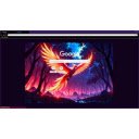 Glowing Phoenix Rising from the Dark Forest  screen for extension Chrome web store in OffiDocs Chromium