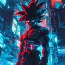 Goku in Neon City Live Wallpaper  screen for extension Chrome web store in OffiDocs Chromium