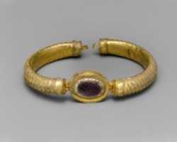 Free download Gold and glass bracelet with central medallion free photo or picture to be edited with GIMP online image editor