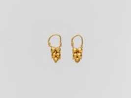 Free download Gold earring with clustered spheres and pyramidal granulation free photo or picture to be edited with GIMP online image editor