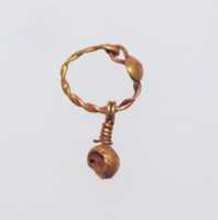 Free download Gold earring with disc and pendant free photo or picture to be edited with GIMP online image editor
