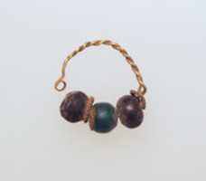 Free download Gold earring with glass beads free photo or picture to be edited with GIMP online image editor