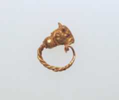Free download Gold earring with head of a bull free photo or picture to be edited with GIMP online image editor