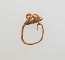 Free download Gold earring with head of a dolphin free photo or picture to be edited with GIMP online image editor