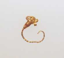 Free download Gold earring with head of a goat free photo or picture to be edited with GIMP online image editor