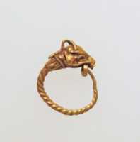 Free download Gold earring with head of an animal free photo or picture to be edited with GIMP online image editor