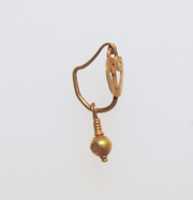 Free download Gold earring with pelta disc and pendant free photo or picture to be edited with GIMP online image editor