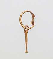 Free download Gold earring with pendant free photo or picture to be edited with GIMP online image editor