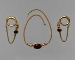Free download Gold, garnet and agate necklace free photo or picture to be edited with GIMP online image editor