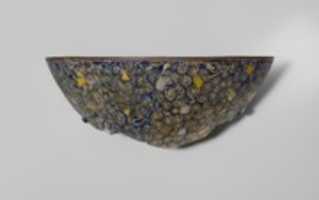 Free download Gold-glass mosaic bowl fragment free photo or picture to be edited with GIMP online image editor