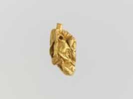 Free download Gold pendant in the form of a bulls head free photo or picture to be edited with GIMP online image editor