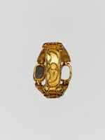 Free download Gold ring: 3 box settings on the bezel and cloisons on the sides free photo or picture to be edited with GIMP online image editor