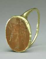 Free download Gold ring with carnelian intaglio: winged Nemesis free photo or picture to be edited with GIMP online image editor