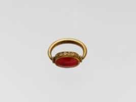 Free download Gold ring with plain carnelian scaraboid free photo or picture to be edited with GIMP online image editor