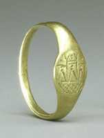 Free download Gold ring with representation of the temple of Aphrodite at Paphos free photo or picture to be edited with GIMP online image editor