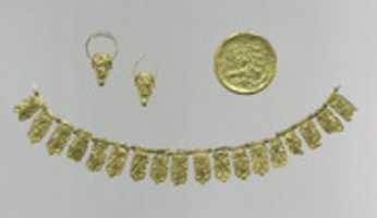 Free download Gold roundel with stamped designs free photo or picture to be edited with GIMP online image editor