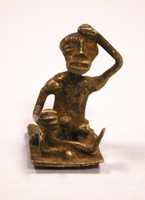 Free download Gold Weight: Seated Male free photo or picture to be edited with GIMP online image editor