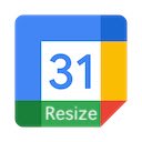 Google Calendar Resize Sidebar  screen for extension Chrome web store in OffiDocs Chromium