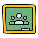 Google Classroom LinkHub  screen for extension Chrome web store in OffiDocs Chromium