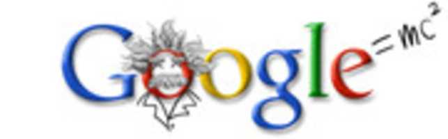 Free download Google Doodle - Albert Einsteins 124th Birthday free photo or picture to be edited with GIMP online image editor